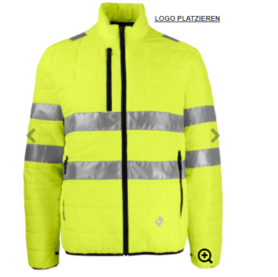 GESTEPPTE LEICHTE JACKE - ZIP IN INNEN JACKE EN ISO 20471 KLASSE 3 Gr. XXL