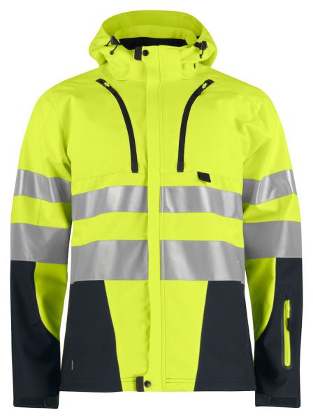 Projob 6419 Funktionelle Softshell-Jacke EN ISO 20471 Klasse 3/2