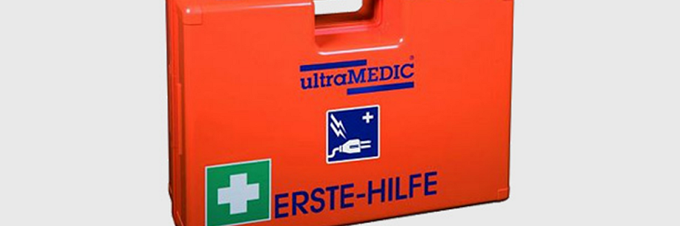 Erste Hilfe Koffer mit wichtigen Utensilien für Notfälle, vollständiges Erste-Hilfe-Set für Zuhause und unterwegs, Erste-Hilfe-Ausrüstung mit Verbänden, Pflastern und Desinfektionsmitteln, Notfalltasche für schnellen Zugriff auf medizinische Hilfsmittel, 